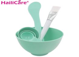 Whole 4 In 1 Beauty DIY Facial Mask Tool Set Mixing Bowl Brush Facial Skin Care Tool Cosmetic Mixing Spong Brush with Stick B2715707