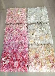 40x60cm Artificial Flower Wall Wedding Decoration flower mats Rose Fake Flowers Hydrangea wedding flower Panels T2007164750932