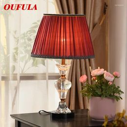 Table Lamps RONIN Crystal Desk Lights Luxury Modern Contemporary Fabric For Foyer Living Room Office Creative Bed El