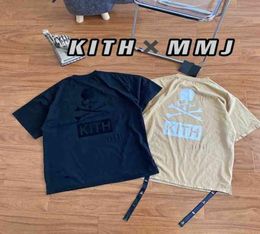 Clothing Tshirt 21ss Kith x Mastermind Mmj t Shirt Men Women Skull Letter Print Round Collar Fashion High Street Trend Tshirt9lgc5189261