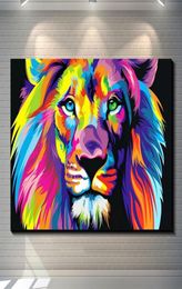 Canvas Painting Wall Posters and Prints Colorful Lion Wall Art Pictures For Living Room Decoration Dining Restaurant el Home Decor1730437