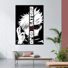 Jujutsu Kaisen Gojo Poster Home Room Decor Livingroom Bedroom Aesthetic Art Wall Painting Stickers