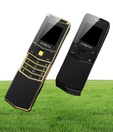 New Unlocked Luxury Gold Signature Cell phones Slider dual sim card Mobile Phone stainless steel body MP3 bluetooth 8800 Golden me5831826