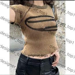 disels Shirt Cropped Top Knit Designer D Letter Hollow Out Tee Knits Women disels Top Yoga Summer Tees Vests Spicy Girl Attire disel Vest 9ae5