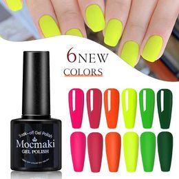 Nail Polish Mocmaki 8mL nail gel polishing semi permanent gel nail art salon 60 Colour shiny soap UV LED nail gel varnish d240530