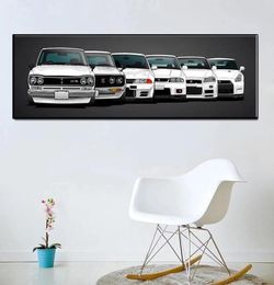 Nissan Skyline Gtr Car Canvas Painting Home Decor Poster Prints Mural Picture Sports Car Painting for Living Room Home Decor1025206