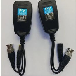 NEW 1 Pair(2pcs) Passive CCTV Coax BNC Power Video Balun Transceiver Connectors To RJ45 BNC Male for CCTV Video Camera HDTVI/AHD