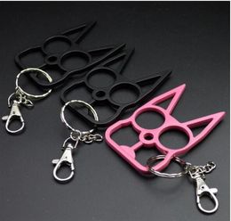 New Cat Knuckle Duster Charm Keyring Pendant Keyfob Key Ring Key Chain For Keys Car Phone Bags Handbag Couple Key Chains Gifts Cra4219597