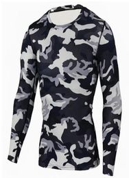 New Camouflage Military T Shirt Bodybuilding Tights Fitness Men Quick Dry Camo Long Sleeve T Shirts Crossfit Compression Shirt4709989