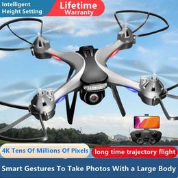 Drones WIFI FPV Intelligent Fixed Height Remote Control Aircraft 4K Dual Camera 3D Stunt Scroll One Click Return Trajectory Flight RC Drone S3