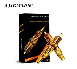 Ambition Golden Armor Tattoo Cartridge Needles RL Disposable Sterilized Safety Tattoo Needle for Cartridge Machines Grips 20pcs 224243925