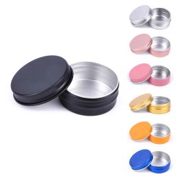 10pcs 5ml/10ml/15ml Aluminium Tin Jar For Cream Balm Nail Candle Cosmetic Container Refillable Bottles Tea Cans Mini Metal Box
