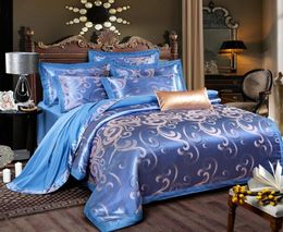 Colourful Luxury New Design Satin Bedding Sets Embroidery Cotton Bedding Set Queen King Size Bed Sheet Duvet Cover Pillow Cases 13 9418061