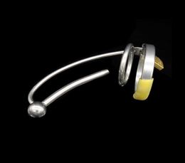 Male Stainless Steel Catheter Urethral Sounding Stretching Dilator Stimulate Cock Cage Penis Ring Device Adult BDSM Sex Toy A01162367