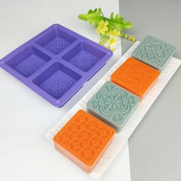 DIY Handmade 3D Silicone Mould Handmade Cold Soap Moulds Silicone Cake Mould Fondant Chocolate Mould Soap Making Decorating Tools