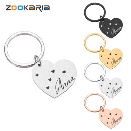 Custom Name Anti-lost ID Tag Engraved Record Tel Name Cat Puppy Personalised Bone Medal Pendant Dog Pet Collar Accessory