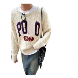 Sweaters womens sweater Designer Original Quality Luxury Fashion Women Polo Printed Letter Womens Autumn Winter Twisted Wool Knit