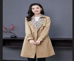 women fashion England design trench coat ong style trench size SXXL khaki Colour B8616F4605954348