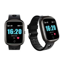 Touchscreen 4G Global Positioning System smartwatch detects heart rate and blood pressure, phone call SOS button, Android iOS application for children and