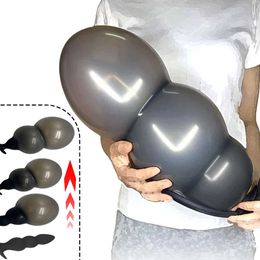 Sex Toy Massager Adult g Spot Expansion Stimulator Silicone Inflatable Butt Plug Big Dildo Insertion Toy Male Prostate Massager Anal Toys