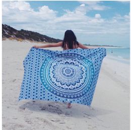 Indian Mandala Tapestry Beach Towel Yoga Mat Blanket Table Cloth Boho Bedspread Mandala Tapestry Beach Wall Hanging Tapestries