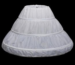 Long Crinoline Kids Petticoat Rockabilly Underskirt Crinoline for Kids Flower Girl petticoat Jupon Enfant Real Two Hoops9816126