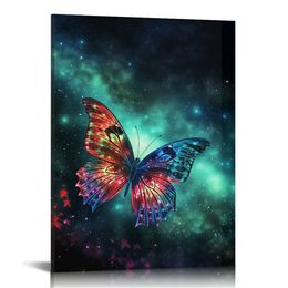 Universe Starry Sky Wall Art Outer Space Fantastic Nebula Galaxy Painting Pictures,for Bedroom, Living Room, Bathroom Decor,Posters for Kids, Boys or Girls Room