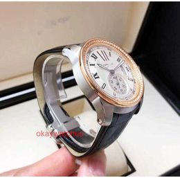AAA Crratre Designer Inlaid Diamond High Quality Automatic Trendy Watches 18k Rose Gold Diamond Automatic Mechanical Watch Mens W7100039