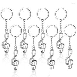 Keychains & Lanyards 30Pcs Musical Note Key Chain Metal Music Symbol G-Clef Ring Keychain Drop Delivery Fashion Accessories Dh3Cx