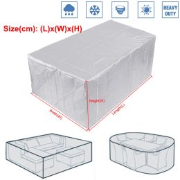 Customized Round Square Waterproof Outdoor Patio Garden Furniture Covers Rain Snow Chair Sofa Table Dust Proof kitchen BBQ Cover