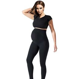 Summer Maternity Safety Soft Slim Adjustable Premama Waist Pregnant Pregnancy Clothes Enceinte Pants Ropa Leggings Women L2405