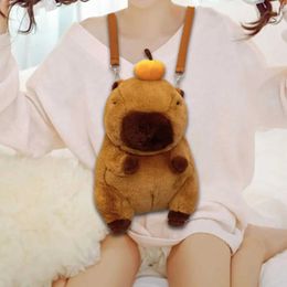 Plush Backpacks Capybara backpack creative cartoon birthday gift Daypack cute cartoon backpack camping men and women adult travel outdoor and indoor S245305