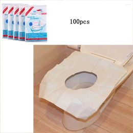 Toilet Seat Covers 100pcs Paper 2024 White Portable Travel Flushable Hygienic Disposable Sanitary