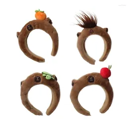 Hair Clips Girl Capybara Headbands Funny Headwear Hairbands Cartoon Birthday Party