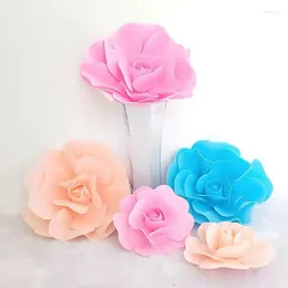 Decorative Flowers Pe Foam Rose Head Artificial Diy Valentines Day Gifts Bride Bouquet Scrapbooking Wedding Party Christmas Home Decor