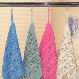Towel Clean Hearting Hanging Hand Towels Bathroom Kitchen Cleaning Microfiber Fabric Absorbent Cloth Dishcloths Accessories Kids