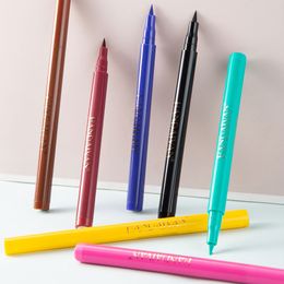 12 Colors/Box Rainbow Eyeliner Pencil Makeup Set Liquid Eye Liner Waterproof Cosmetics Long-Lasting Make Up Coloured Blue Pen