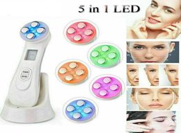 Beauty Machine Face Skin EMS Mesotherapy Electroporation RF Radio Frequency Facial 5 in1 LED Pon Therapy Care Device Lift Tight4452184