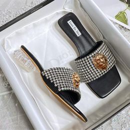 Sandali europei sine-diamond sandali Nuove pantofole da donna con pantofole d'argento spesse in grandi dimensioni 41 A 43 tacchi alti zapatos de mujer t29