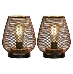 Table Lamps Metal Cage Lamp Accent Cordless With LED Bulb Bedside Battery For Weddings GardenEgg Shape6995724