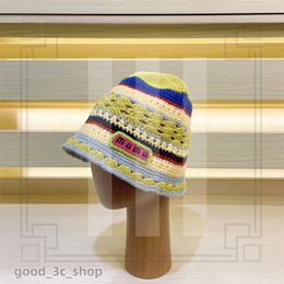 Miumu Bag Handmade Knitted Designer Bucket Hat Designer Women Fisherman Hats Fashion Beanie Cap Men Fashion Luxury Baseball Caps Casual 315