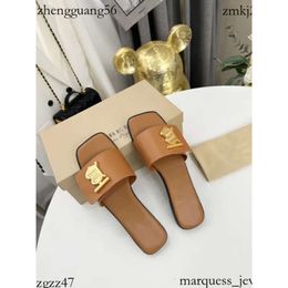 2024 Designer Sandal Beach Slide Woman Slipper Crocodile Skin Leather Flip Flops Sexy Ladies Orange Scuffs Shoes Original Box Dust Bag Pretty 4Df