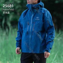 Men's Bone Bird Jacket Bird jacket Coats Jacket ARC Authentic Alpha Sv Gtx Pro Hard Shell Charge Coat 25681 Backlit Blue Forcefield l Reco WN 0QA3