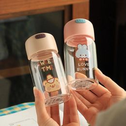 150/400 ML Mini Sports Water Bottle Small Mini Water Cup Cute Girl Student Glass Milk Cup Children 240530
