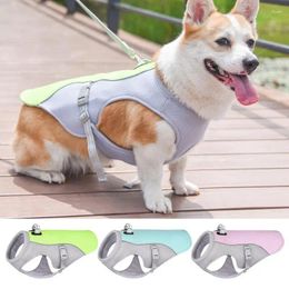Dog Apparel Cooling Harness Summer Three-Layer Vest Cooler Weather Pet Dogs Clothing For Hiking Exercise Training Strolling