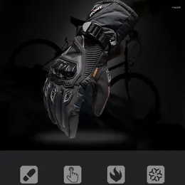 Cycling Gloves Motorcycle Windproof Waterproof Men Motorbike Riding Touch Screen Moto Motocross Winter Tactical