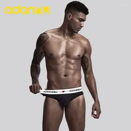 Underpants ADANNU Brand Men Underwear Sexy Briefs Cotton Breathable Male Panties Cueca Tanga U Pouch Slip Homme