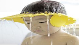 30 Pcs Whole Soft Adjustable Baby Shower Cap Protect Children Kid Shampoo Bath Wash Hair Shield Hat Waterproof Prevent Water I8682761