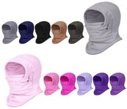 Cycling Caps Masks Kids Balaclava Hood Ski Face Mask Neck Warmer Winter Fleece Hat For Boys And Girls Bandana13602620