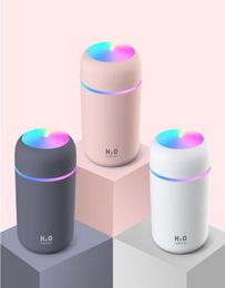 Car Humidifier 300ml USB Ultra Dazzle Cup Aroma Diffuser Cool Mist Maker Air Humidifiers Purifier with Romantic Light29847182695218